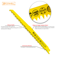 10pcs SCOWELL Machinery Sabre Reciprocating Saw Blades For Wood Metal Cutting 4 Inch to 9 Inch 5TPI 6TPI 10TPI 18TPI DIY Tools
