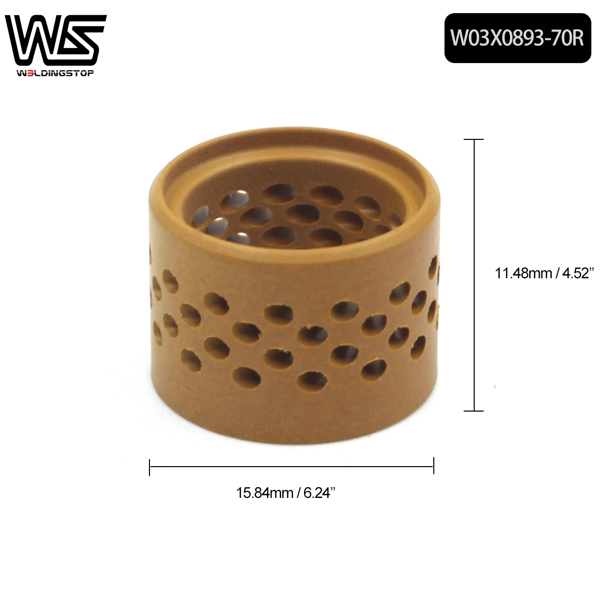 W03X0893-60A Plasma Electrode Nozzle Retaining Cap for LC105 Plasma Torch Tomahawk 1538 plasma cutter