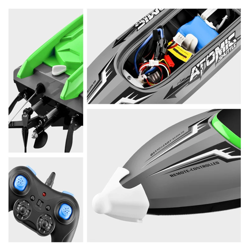 25km/h 2.4g RC Speed Boat Electric Toys for Adults Racing Small Remote Control Boats Speedboat Ship Boys Toys Children Kids Fast