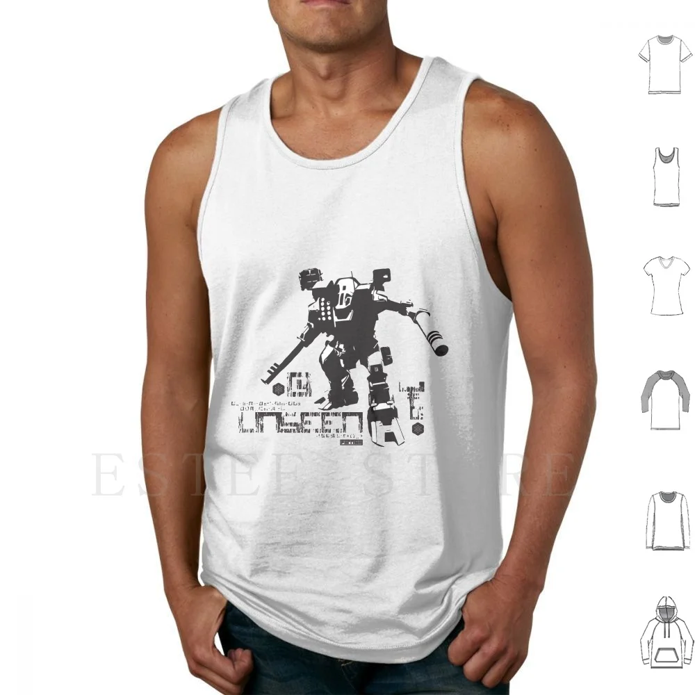 Unseen 4 Tank Tops Vest Sleeveless Mech Robot Battletech Unseen