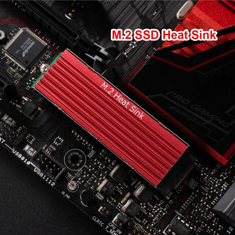 M.2 SSD NVMe Heatsink Cooler M2 2280 SSD Hard Disk ฮีทซิงค์อลูมิเนียมหม้อน้ำความร้อน Pad สำหรับเดสก์ท็อป PC PCIE 2280 SSD