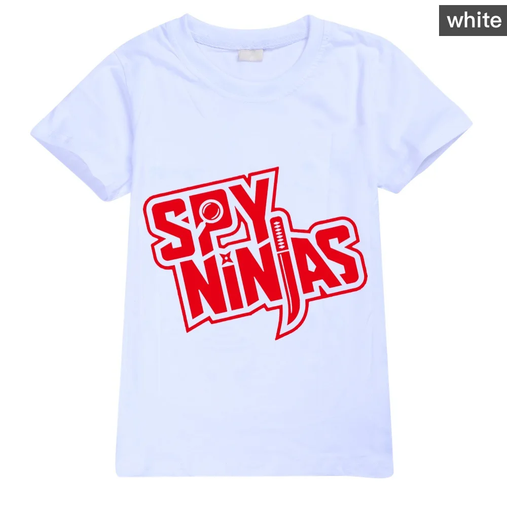 2-16T Children T Shirt Boys T-Shirt Fashion SPY NINJA Graphic Kid Tops Shirts Summer Sleeve Cool Tee Clothes Girls Funny Tops