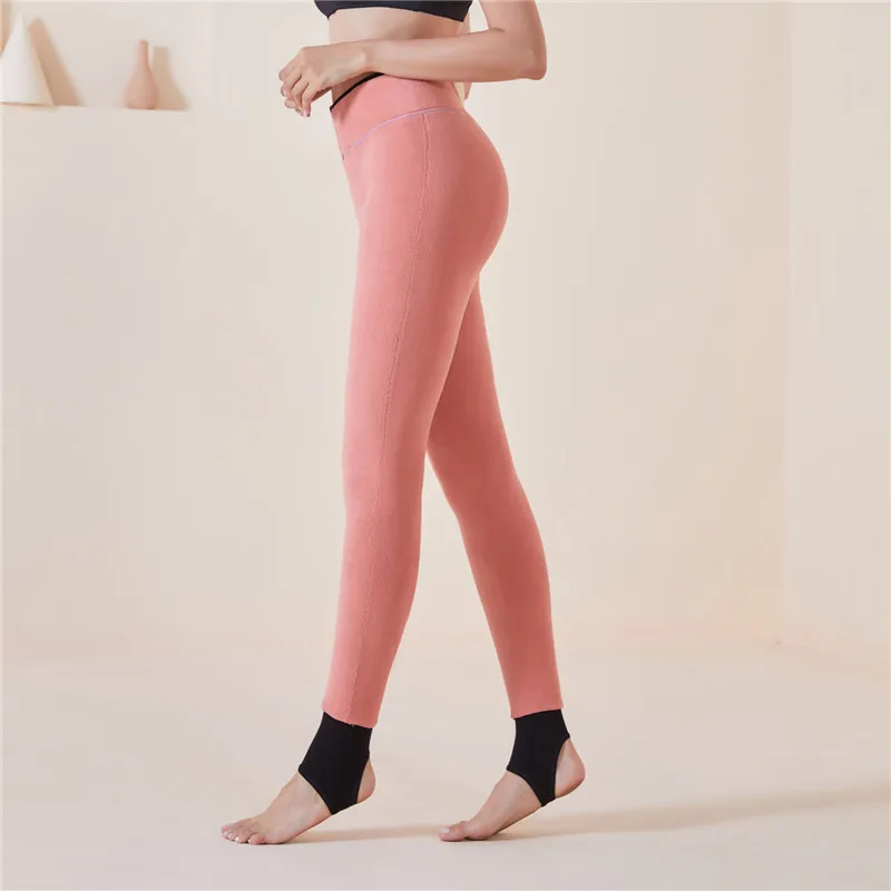 Women\'s Fleece Lined Winter Leggings High Waisted Thermal Warm Sports Pants Thick Thermal Velvet Tights  ouc1285