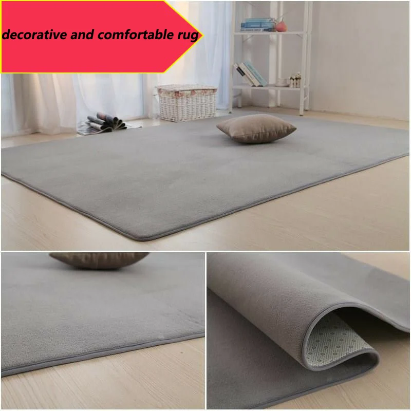 Nordic Carpet For Living Room Bedroom Coral Velvet Yoga Rug Study Room Floor Mat Simple Decoration Bedside Blanket Crawling Mat