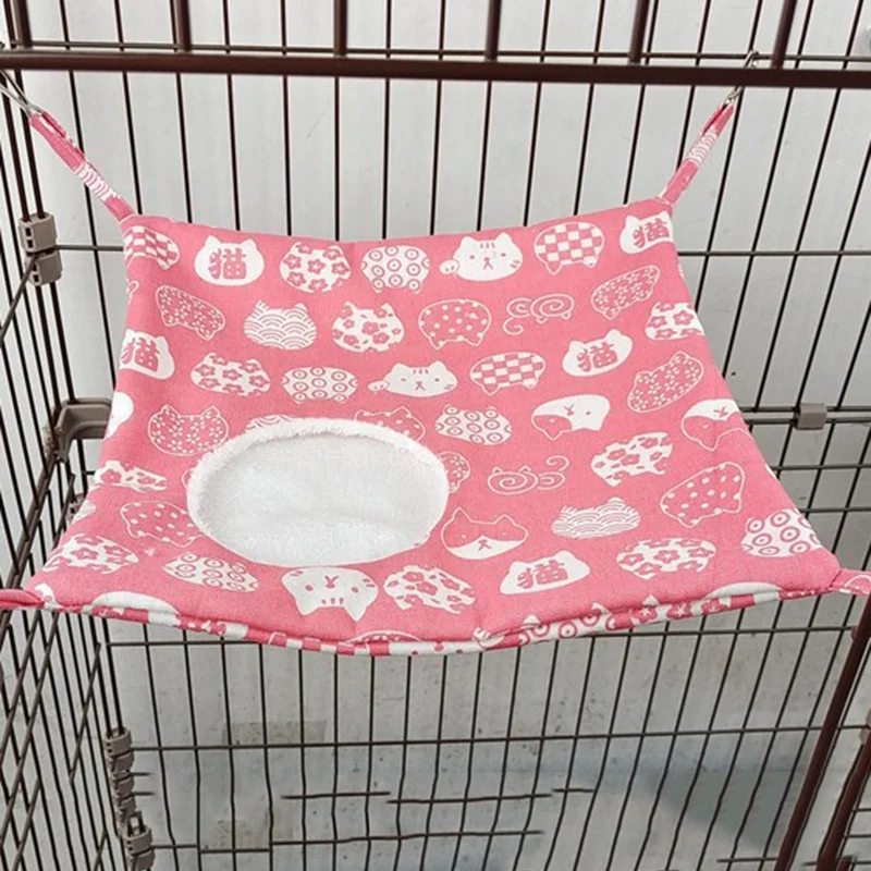 Hamster Hanging Hammock Guinea Pig Ferret Sugar Glider Toys Hanging Bed Sleeping Bag Swing for Cage Accessories Small Animal