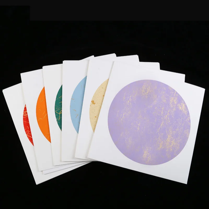 

33*33cm Thicken Half Ripe Xuan Paper Cards Chinese Rice Paper Card Calligraphy Watercolor Lens Paper Cards Carta Di Riso