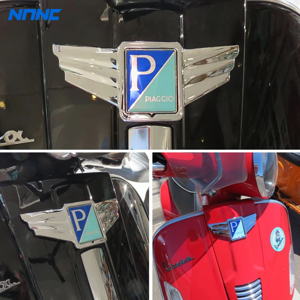 Motorcycle Chrome Wings Logo Trim Case for Piaggio Vespa S 50 2009-2014 S 150 2008-2009