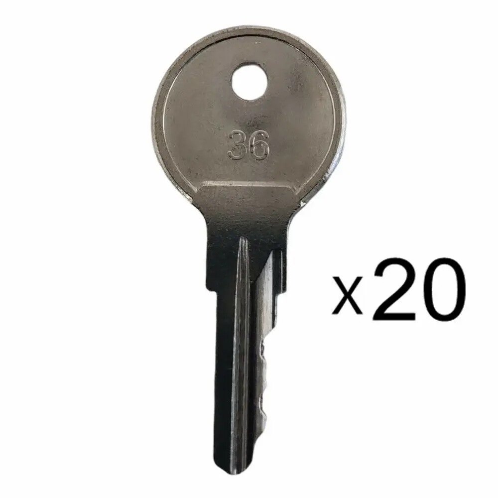 20x Snorkel 523 Key 8030044 fits Binding Machine, Compactor, Crawler Tractor