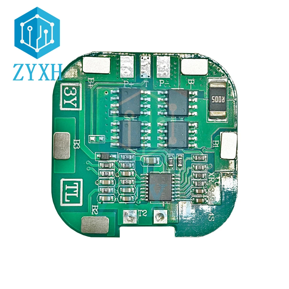 4S BMS 8A 14.8V 18650 Li-ion Lithium Battery Charge Board Square PCB Short Circuit Protection For Drill Motor/Power Bank/LED