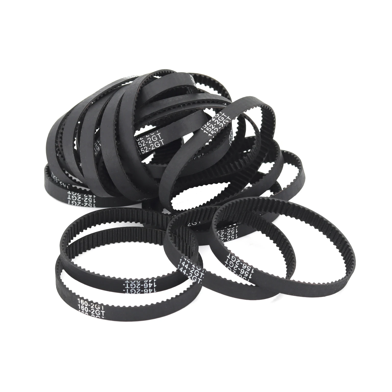 C-3 3D Printer Parts GT2 6mm Closed Loop Rubber Timing Belt 2GT Length 140 142 144 146 148 150 152 154 156 158 160 mm