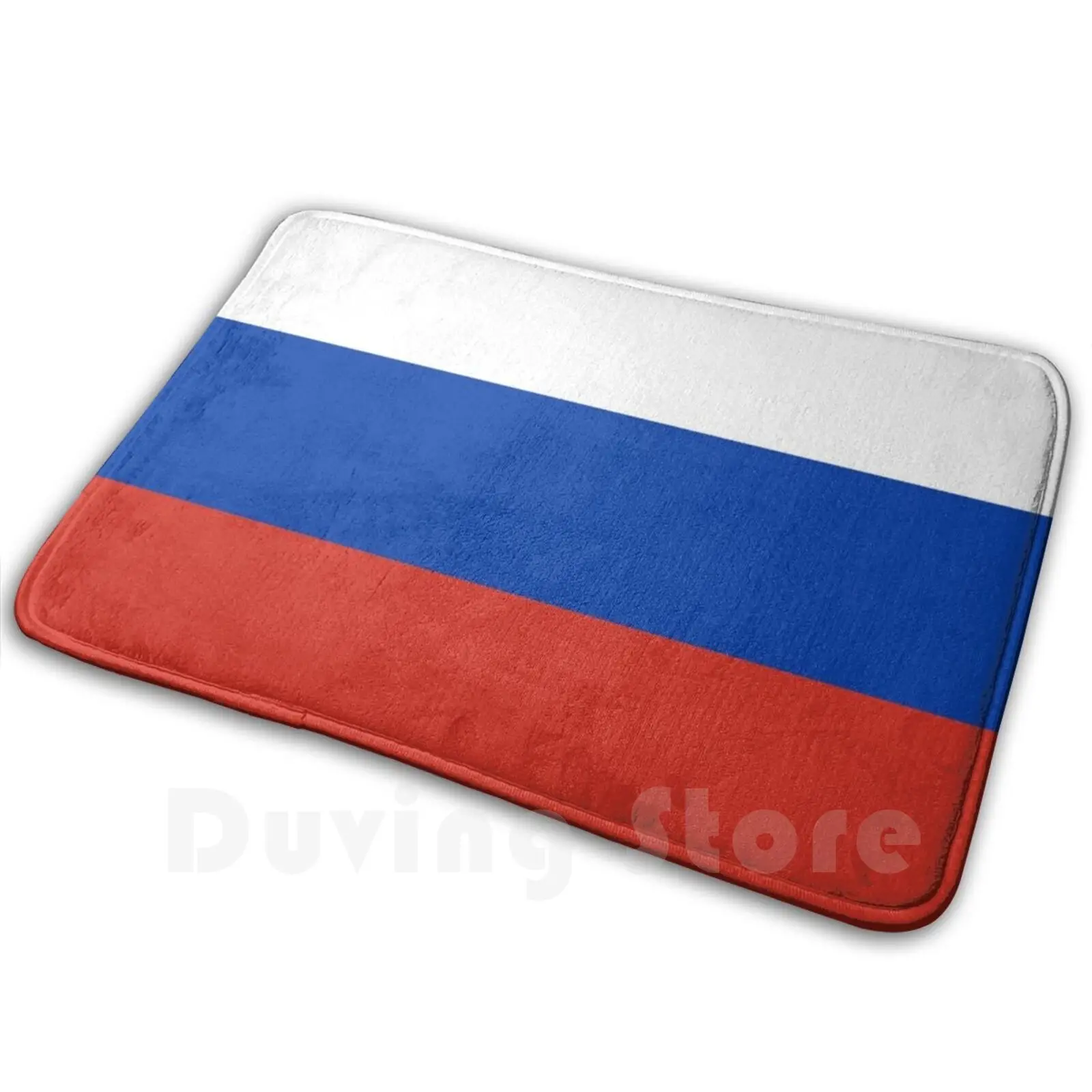 Russia Flag Imprint Mouthguard Mat Rug Carpet Anti-Slip Floor Mats Bedroom Russia Russian Flag Patriot Gift Idea Moscow Carpet