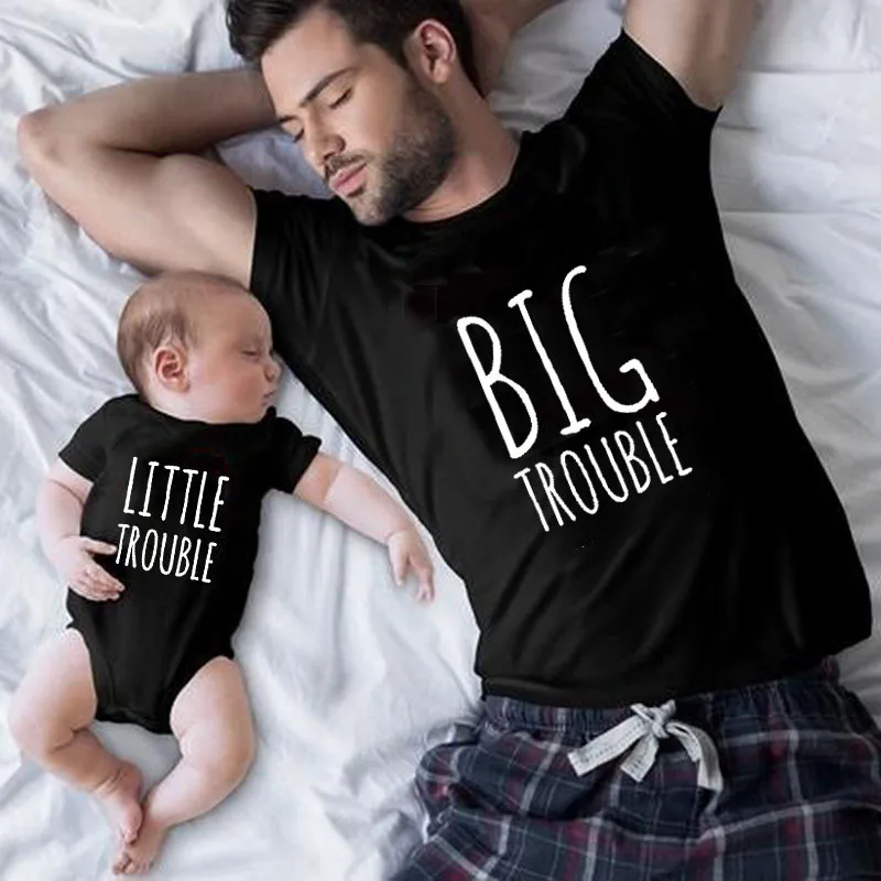 1Pc Player 1 Player 2 Funny Father Son Look Tshirt Summer Short Sleeve T-Shirt For Daddy Baby Bodysuit Family Matching Clothes