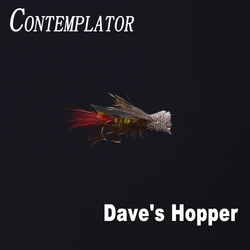 10# 3pcs Dave's Hopper quintessential grasshopper pattern for trout terrestrial fly fishing flies attracting bass sunfish