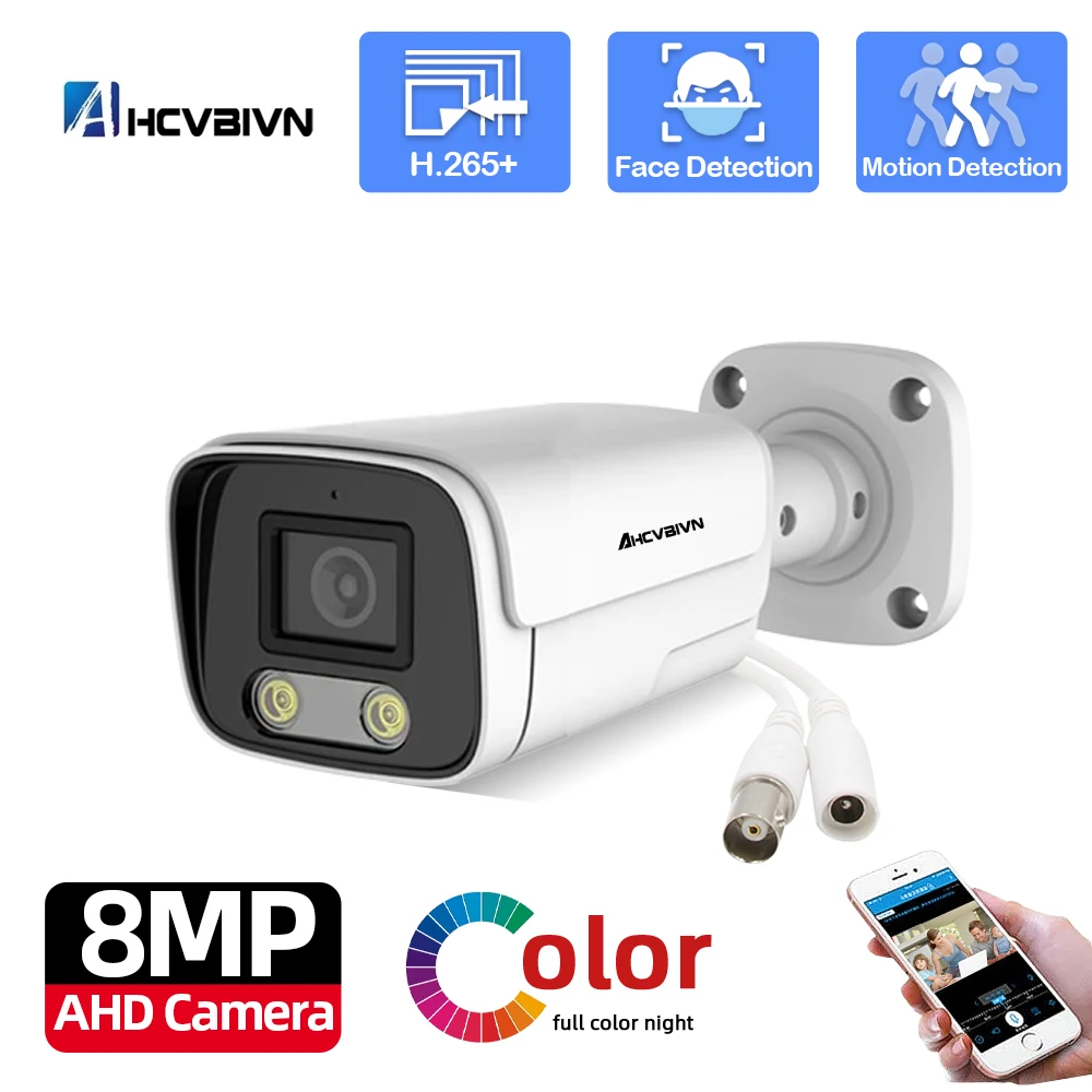 

4K AHD Security Camera Outdoor Waterproof Color Night Vision 5MP TVI CVI Analog CCTV Video Surveillance Bullet Camera for DVR