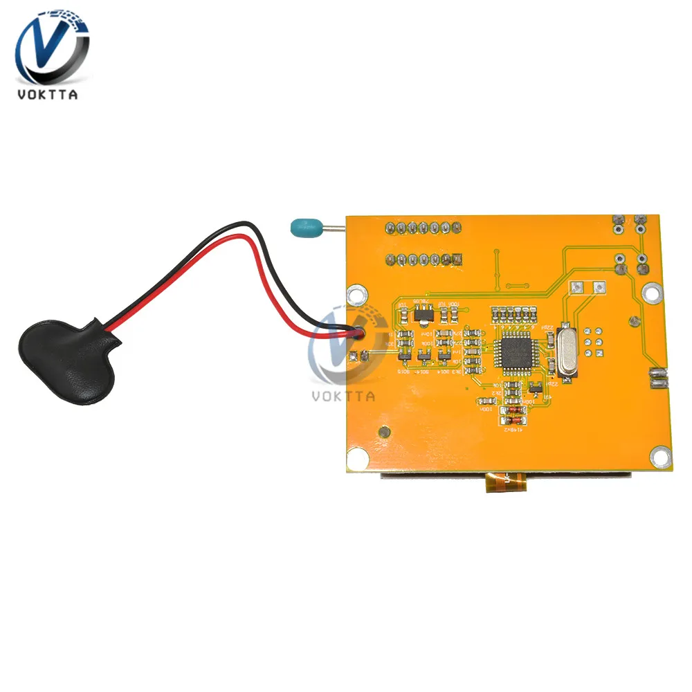 LCR-T4 Mega328 LCD Digital Screen Transistor Tester Diode Triode Capacitance LCR T4 Meter 12864 9V Battery Transistor Test