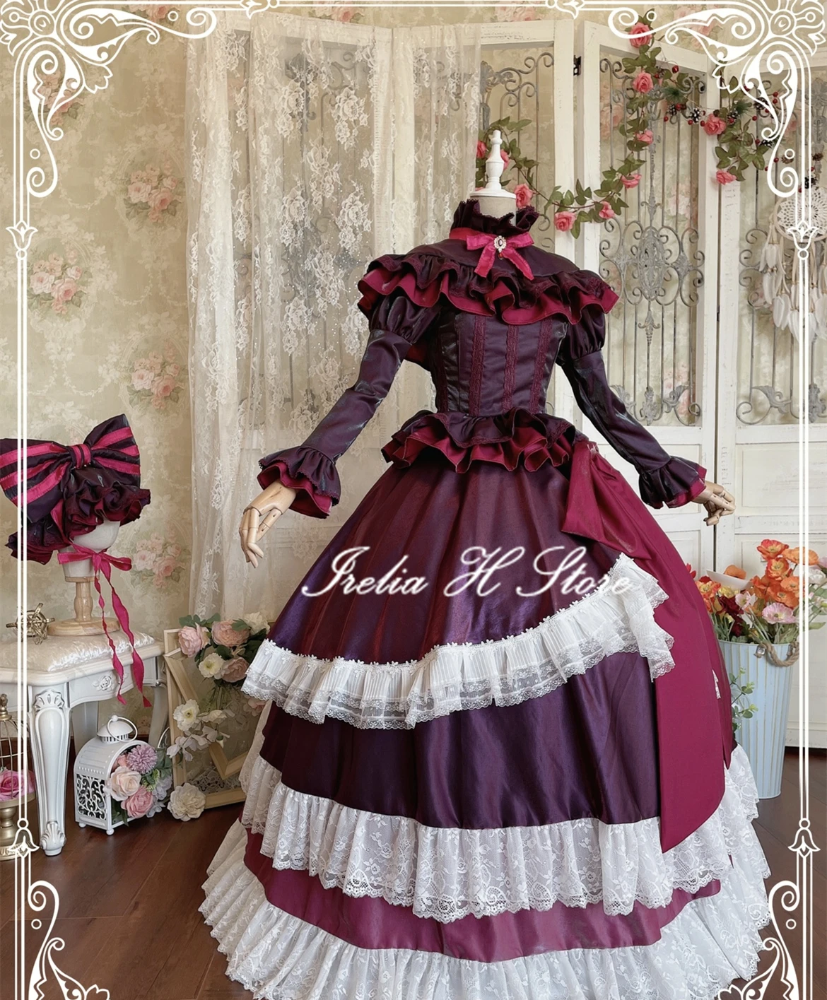 Irelia H Store Overlord Cosplay shalltear bloodfallen Cosplay Costume Party Dresses Female High Quality Custom made/size image 6