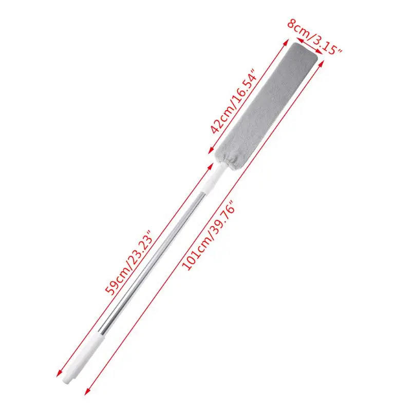 Comodino Polvere Spazzola Flessibile Manico Lungo Mop Famiglia Dusty In Microfibra Duster