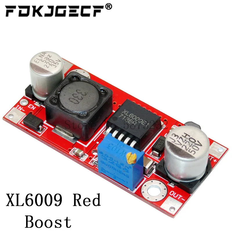 XL6009 4A Boost Converter Step Up Adjustable 15W 5-32V to 5-50V DC-DC Power Supply Module High Performance Low Ripple