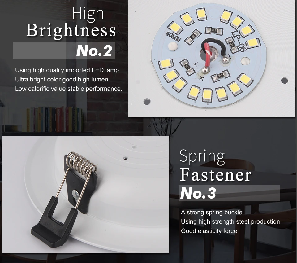 Led Recessed Downlight AC/DC 12V 24V 36V LED Decoration Round Ceiling Lamp 36W 18W 15W 12W 9W 3W LED Spot Light FOR Low Voltages