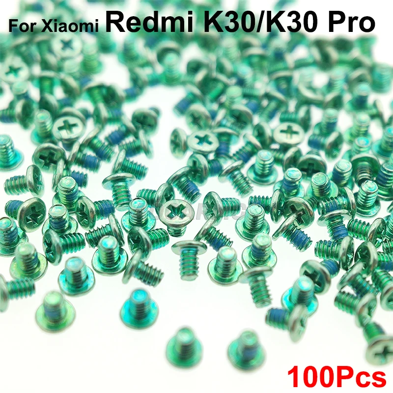 Aocarmo 100Pcs For Xiaomi Redmi K30 Pro 1.4mm*3.8mm 1.4mm*3.5mm 1.4mm*2mm Inside Motherboard Screws Middle Frame Screw Repair