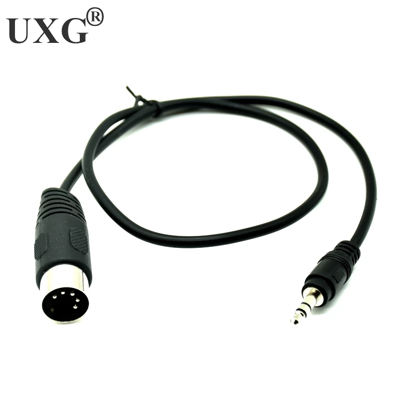 3.5mm złącze Stereo kabel Audio Din do 5 sztyftami MIDI wtyk męski 50cm 1m 3m rozszerzenie Audio przewód do Adapter do mikrofonu