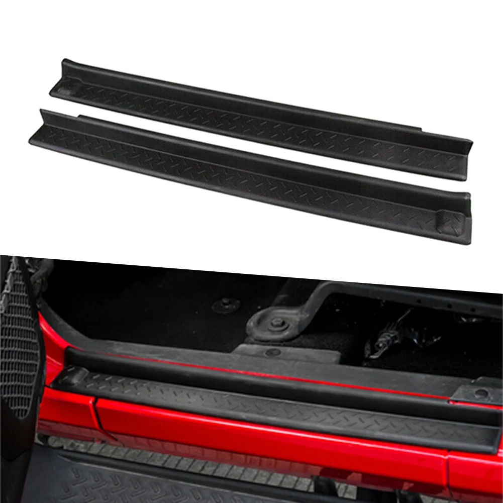 2-Door Cover Step Front Door Sill Entry Guard Strips 2Pcs For Jeep Wrangler JK 2007-2017 Car Styling Accessories