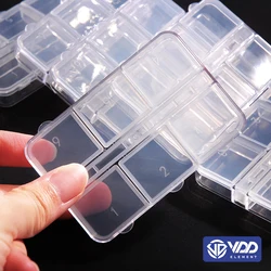 Six Grid Plastic Bottles Beads Portable DIY Tool Nail Art Jewelry Accessory beads stones Crafts case Organizer Container Storage