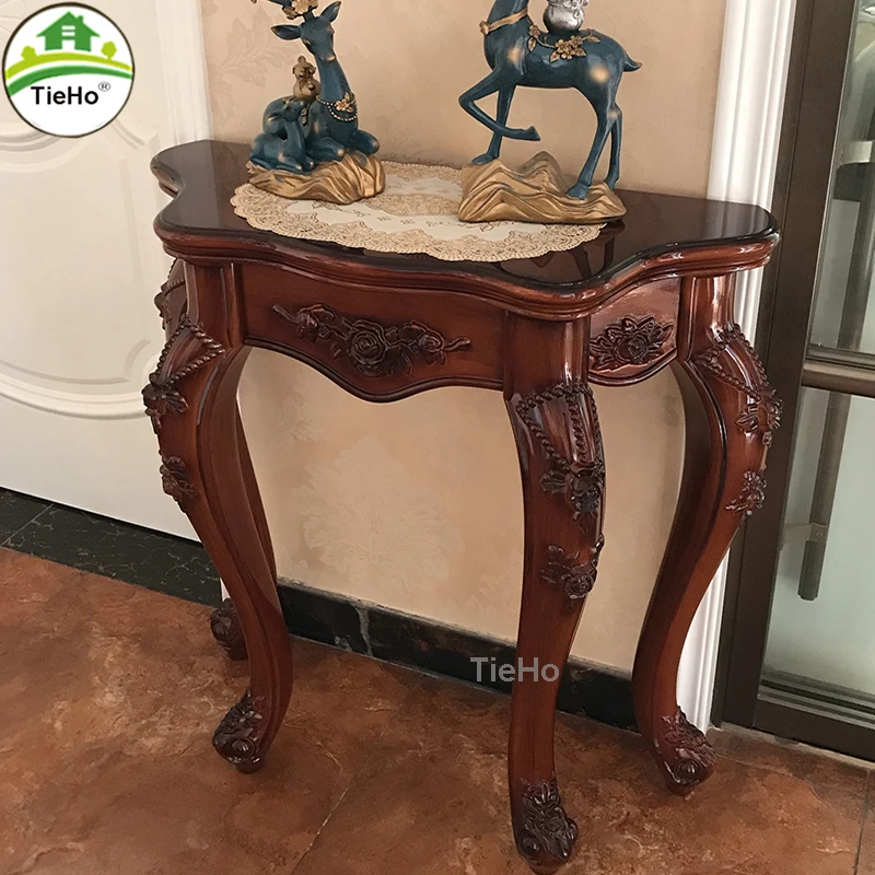 TieHo-European Porch Cabinet, Porch Table, Console Table for Living Room Hallway Ornaments Statues, Entry Table, Home Furniture