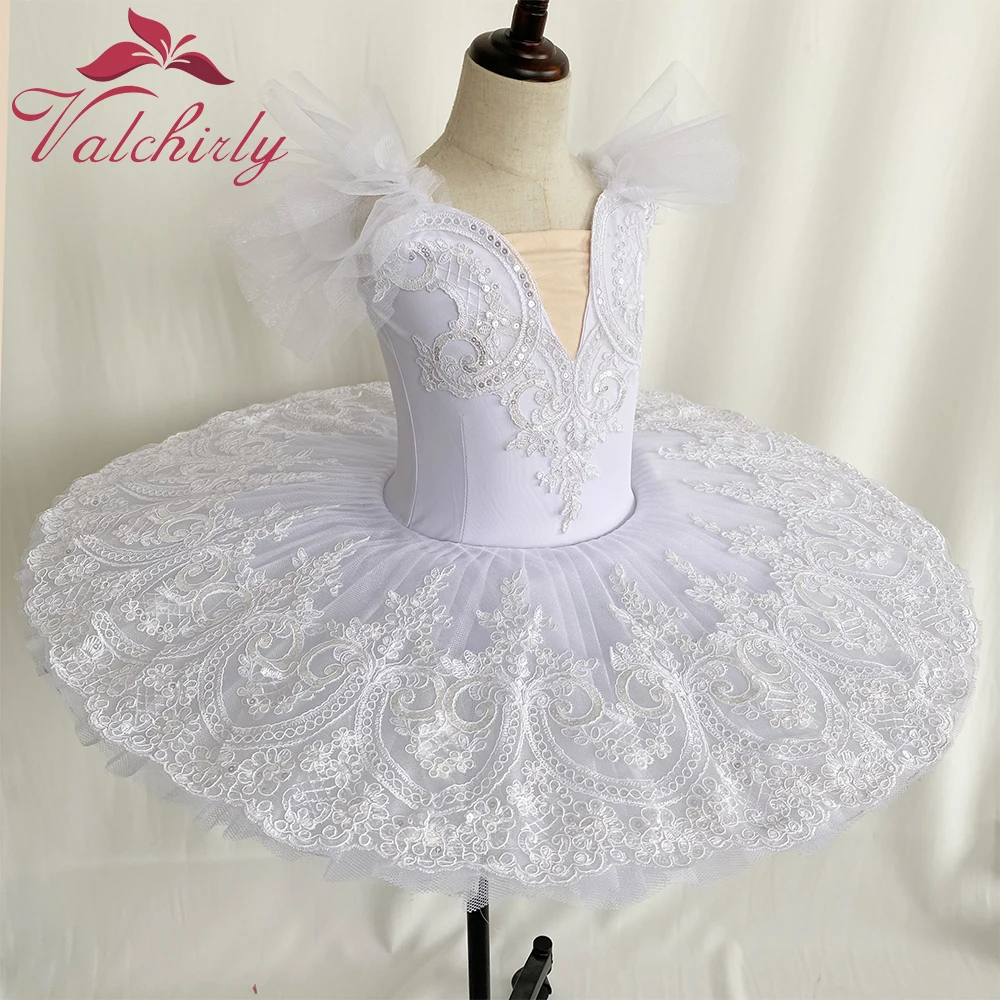 NEW White Ballet Tutu Kids Dancewear Costume Red Dance Dress for Grils
