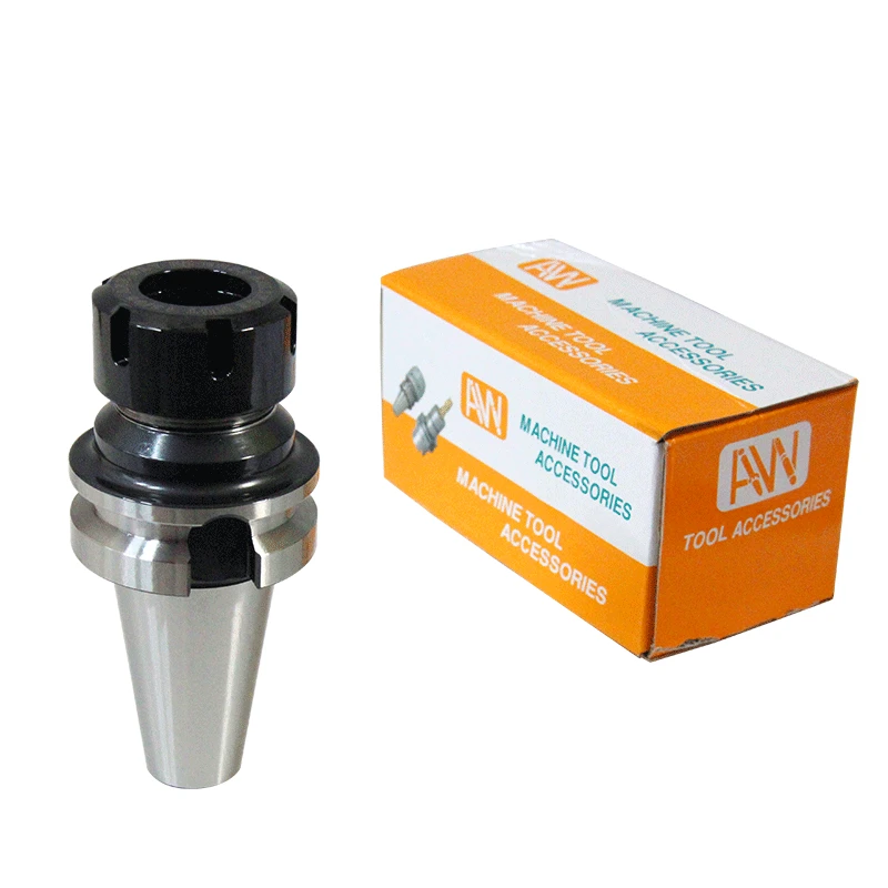 CNC 머시닝 센터 키웨이 고속 거치대 및 너트, 밀링 공구용 척 도구, AW BT40-ER16-70/100 용수철 콜릿 척