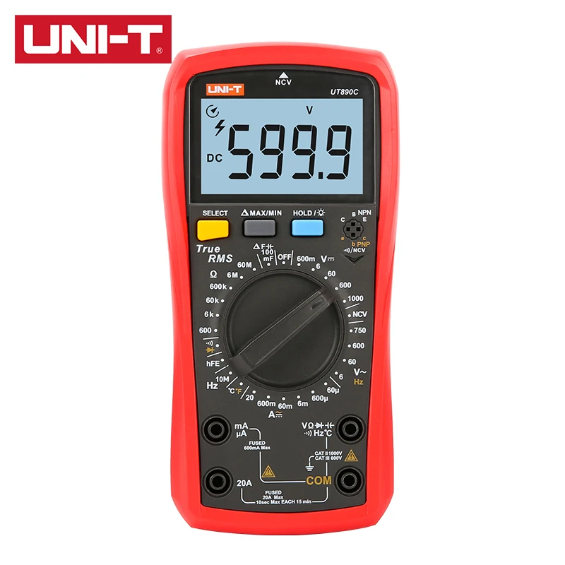 UNI-T UT890C UT890D+ Digital Multimeter True RMS Digital Multimeter Multifunctional Small Universal Meter