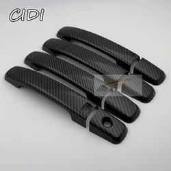 For Nissan Altima 2007 - 2012 L32A Carbon Fiber Black Handle Cover Trim Set Sedan Coupe 2008 2009 2010 2011 Car Accessories