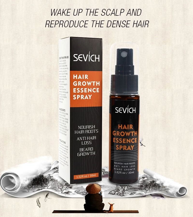 Sevich Natural Organic Plant Hair Growth Essence Oil Hair Loss Treatment Hair Oil for Fast Hair Growth Spray 1pcs Men and Women