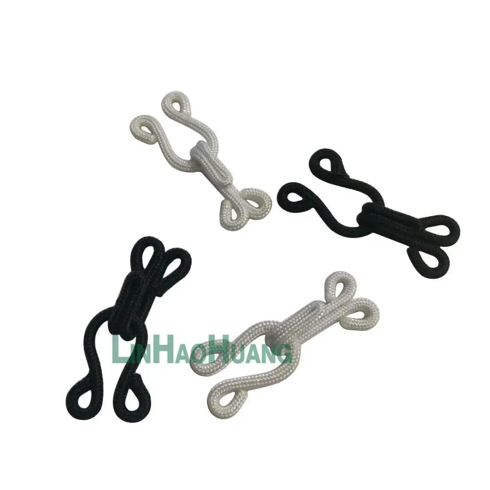 100sets/lot  Fabric Covered Brass Hook/Eye Closure Bra Back Repair Fasteners Sew On Fur Coat Suit Trousers