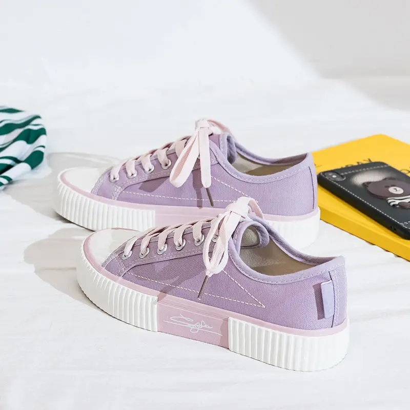 2021 Sports Shoes Women's Flat Shoes Kawaii Casual Original Spring Autumn New Fashion Running Cute Casual Shoes