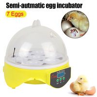 Farm Hatchery Adjustable Digital Temperature for Chicken Duck Bird Pigeon 7 Egg Mini Egg Incubator Brooder Poultry Incubator