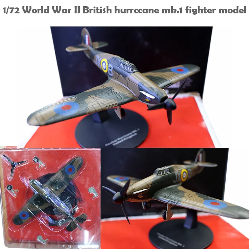 Special Offer  1/72  World War II British hurrccane mk.1 fighter model  Alloy collection model