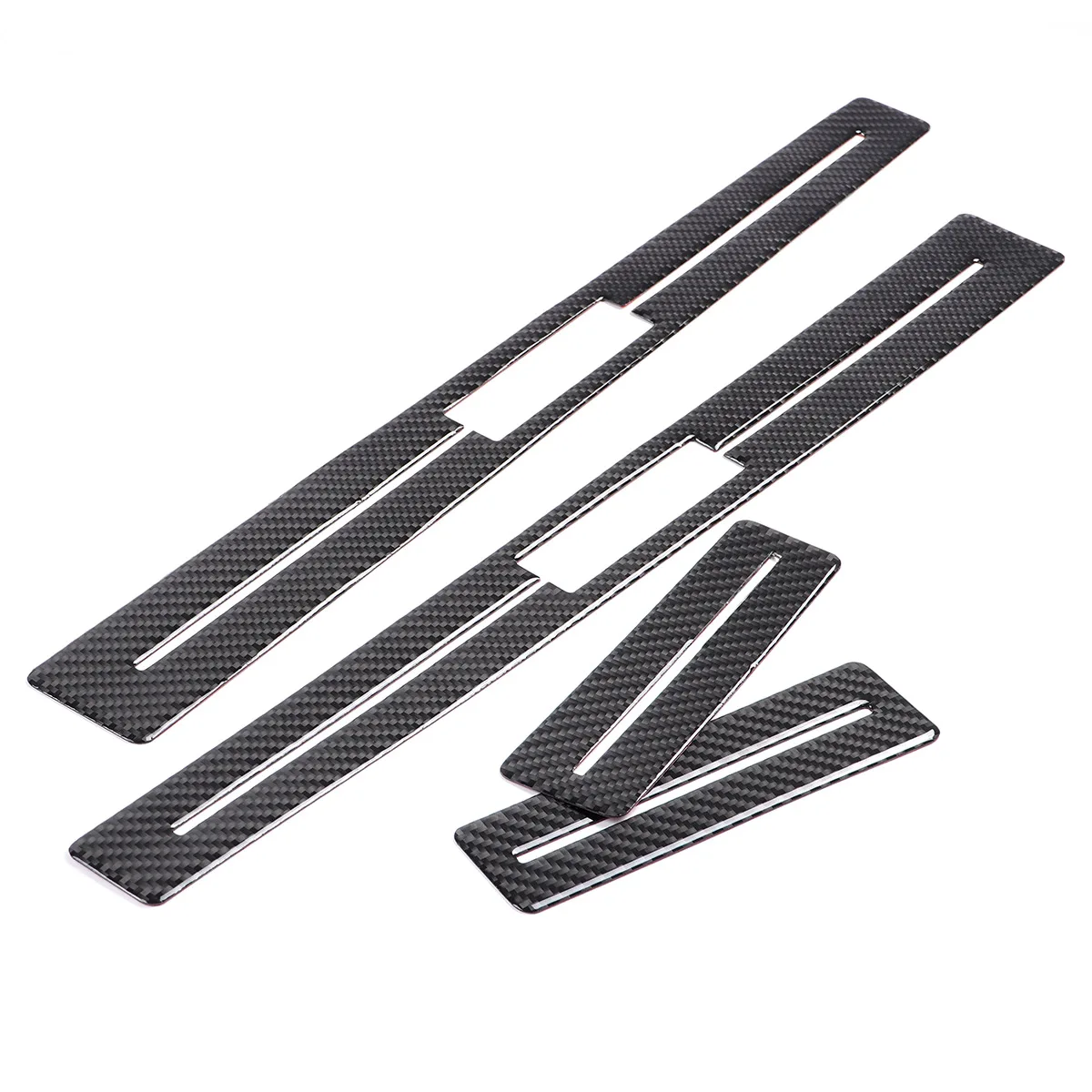 For BMW X3 E83 2006-2010 External threshold strip sticker Real carbon fiber (soft) 4-piece set of car accessories