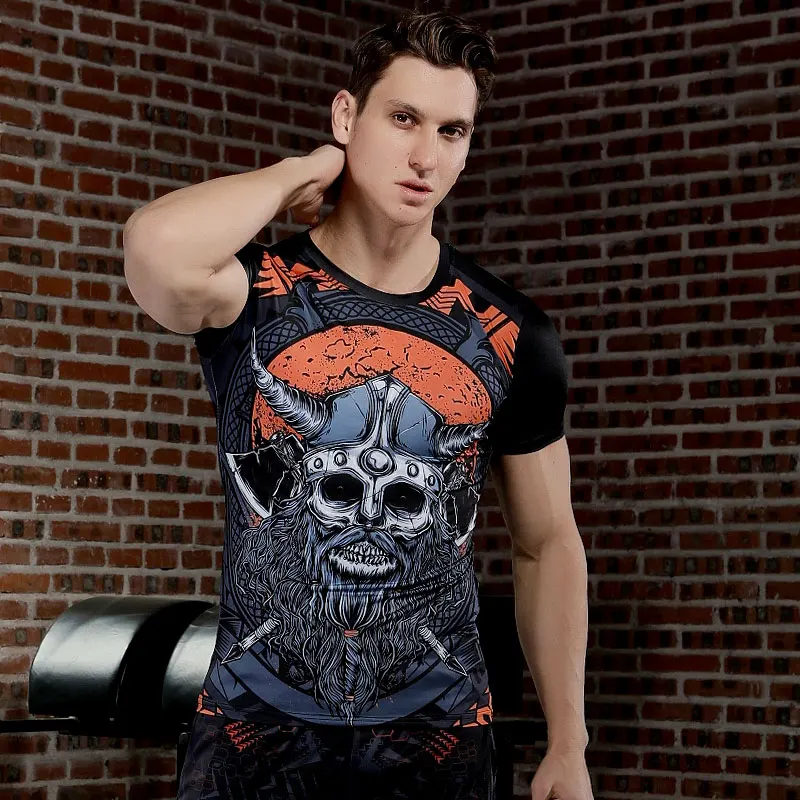 

Short Sleeve Compression Shirt Breathable Stylish Summer Basic Daily Wear For Fitness
