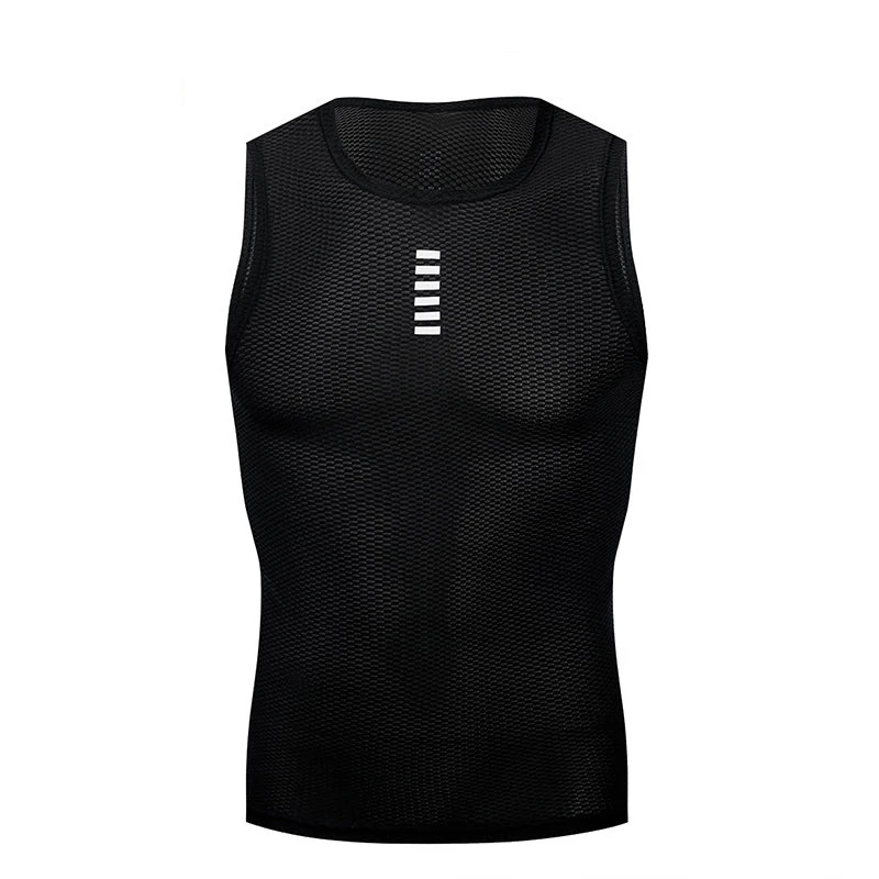 YKYWBIKE Herren-Basisschicht-Oberteil, ärmellos, schnell trocknend, Fahrrad-Unterhemd, MTB-Fahrradweste, Kompressions-Fahrrad-Sporttrikot, 5 Farben