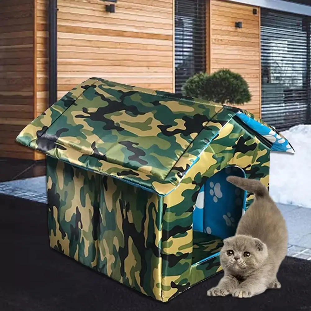 Waterproof Outdoor Pet House Thickened Cat Nest Tent Cabin Pet Bed Tent Cat Kennel Portable Travel Nest Pet Carrier Wholesale