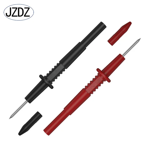 JZDZ 2 szt. Pin testowy 2mm końcówki sondy testowej złącze elektryczne 4mm żeńska wtyczka bananowa multimetr igła J.30012