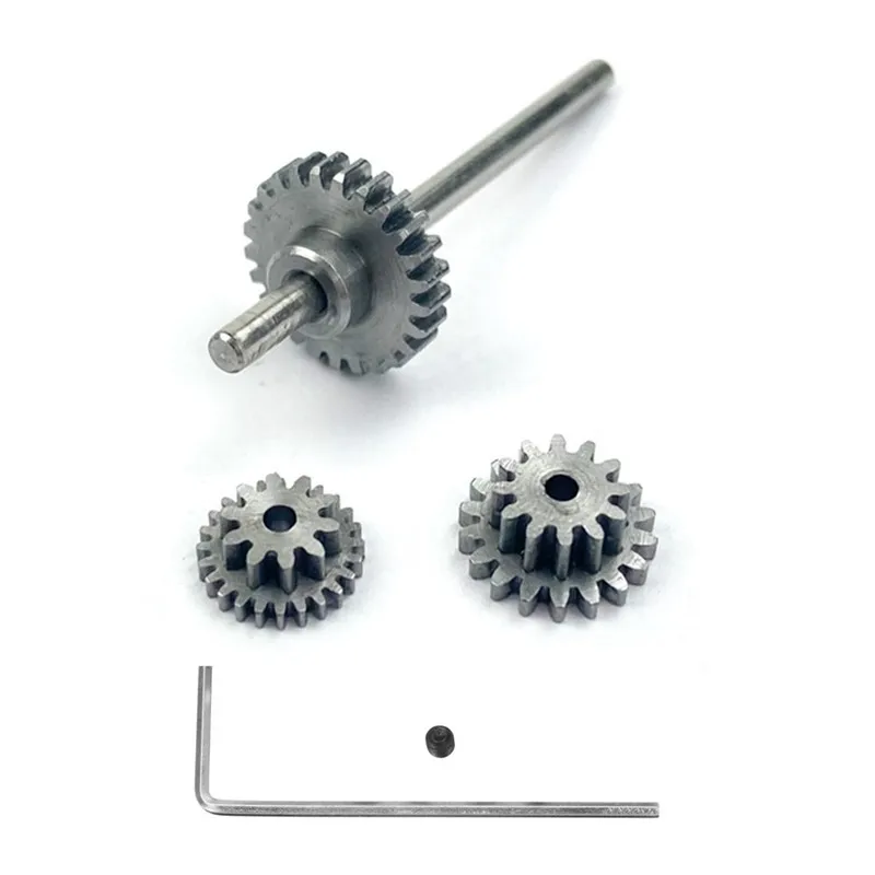 WPL D12 RC Car Spare Parts Upgrade Metal Gear with D Axis Gearbox Steel Gear