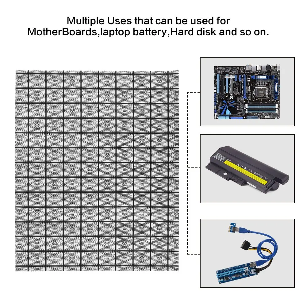 Grid Pattern Open Top Electronic Accessories Package Bags ESD Shielding Anti Static Bags for Motherboard Video Card LCD Screen