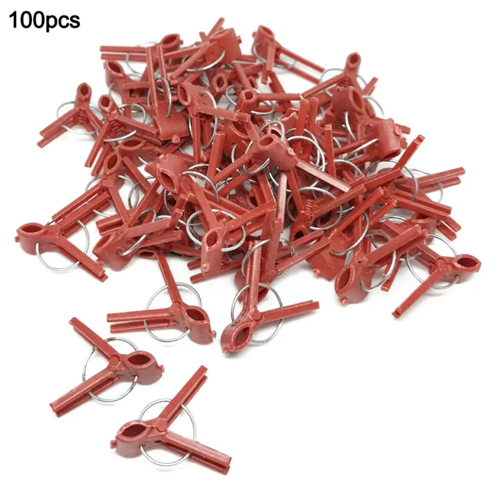 50pcs Garden Vegetable Flower Tomato Vine Bushes Plants Durable Plastic Grafting Clips 40P