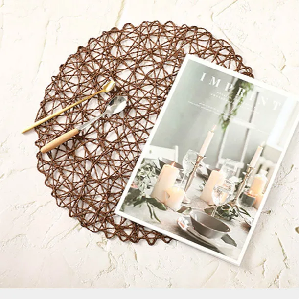 40CM Hollow Thread Mats ornamenti gioielli foto sfondo puntelli