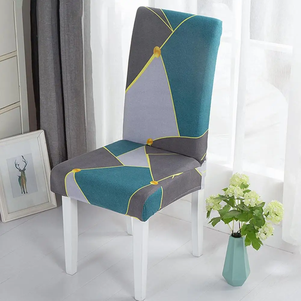 Washable  Fashion Stylish Design Seat Slipcover Breathable Chair Protectors Cover Versatile   for Dinner Room