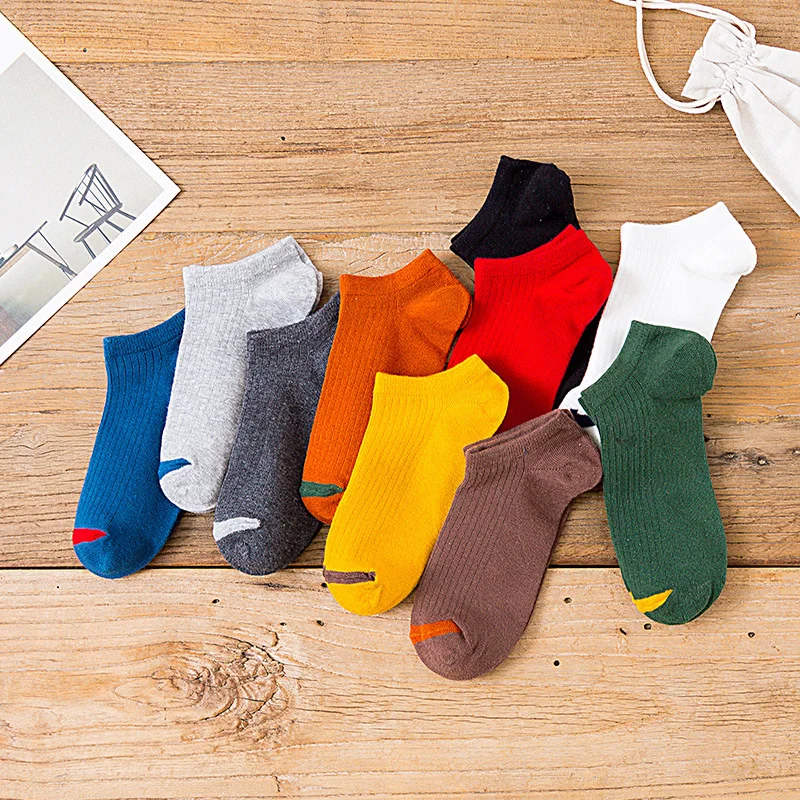 5 Pairs Männer Socken Atmungsaktive Sport Patchwork Farbe Boot Socken Komfortable Baumwolle Socken herren Socken Sommer Socken