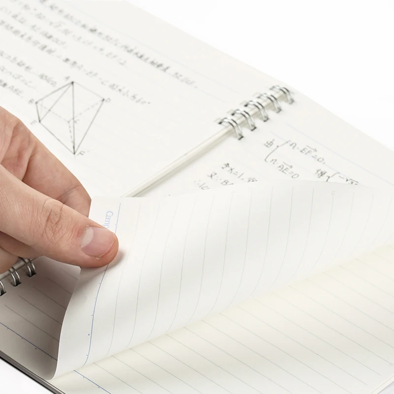 Kokuyo CAMPUS Spiral Loose-leaf Book A6 Square A5 Horizontal Line Notepad Portable Silver Hard Case Notebook Student Office