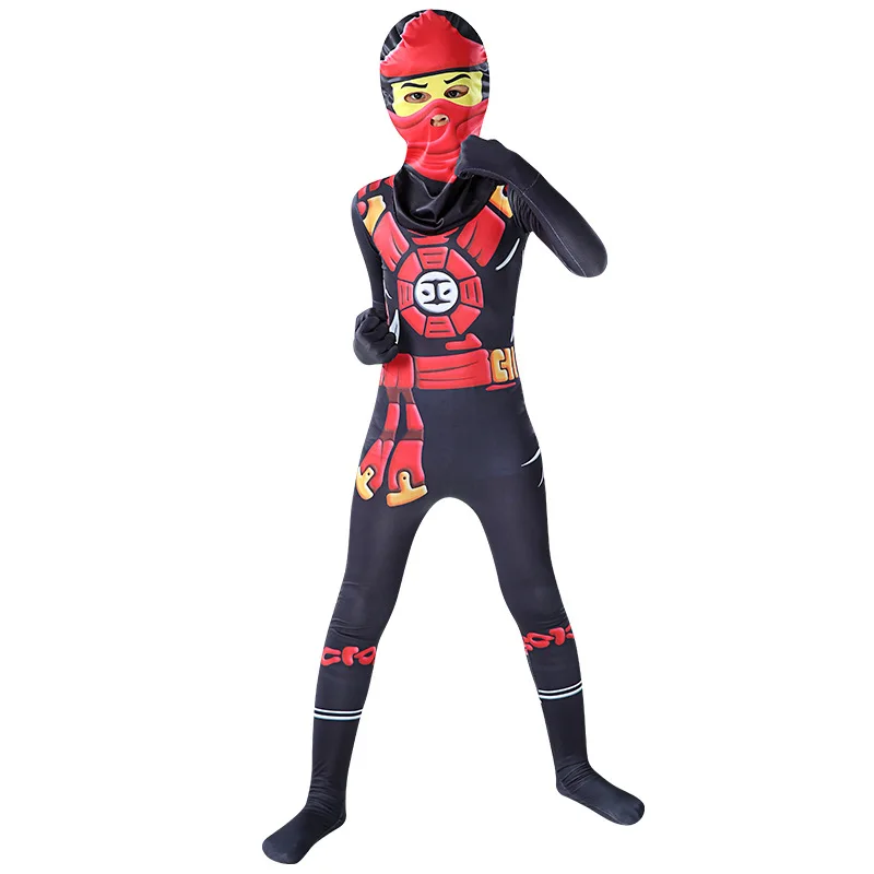 Ninjago Costume Boys Costumes Children Fancy Party Dress Up Carnival Halloween Costume for Kids Ninja Cosplay Superhero Jumpsuit